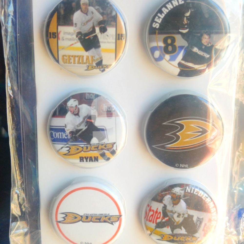 Vintage Anaheim Ducks Mini Buttons